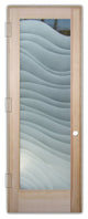Interior Prehung Door or Interior Slab Door - Dreamy Waves - Douglas Fir...