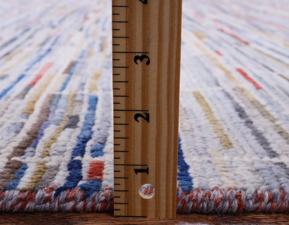 Persian Gabbeh Hand Knotted Rug 8' 11" X 11' 8" Q6929