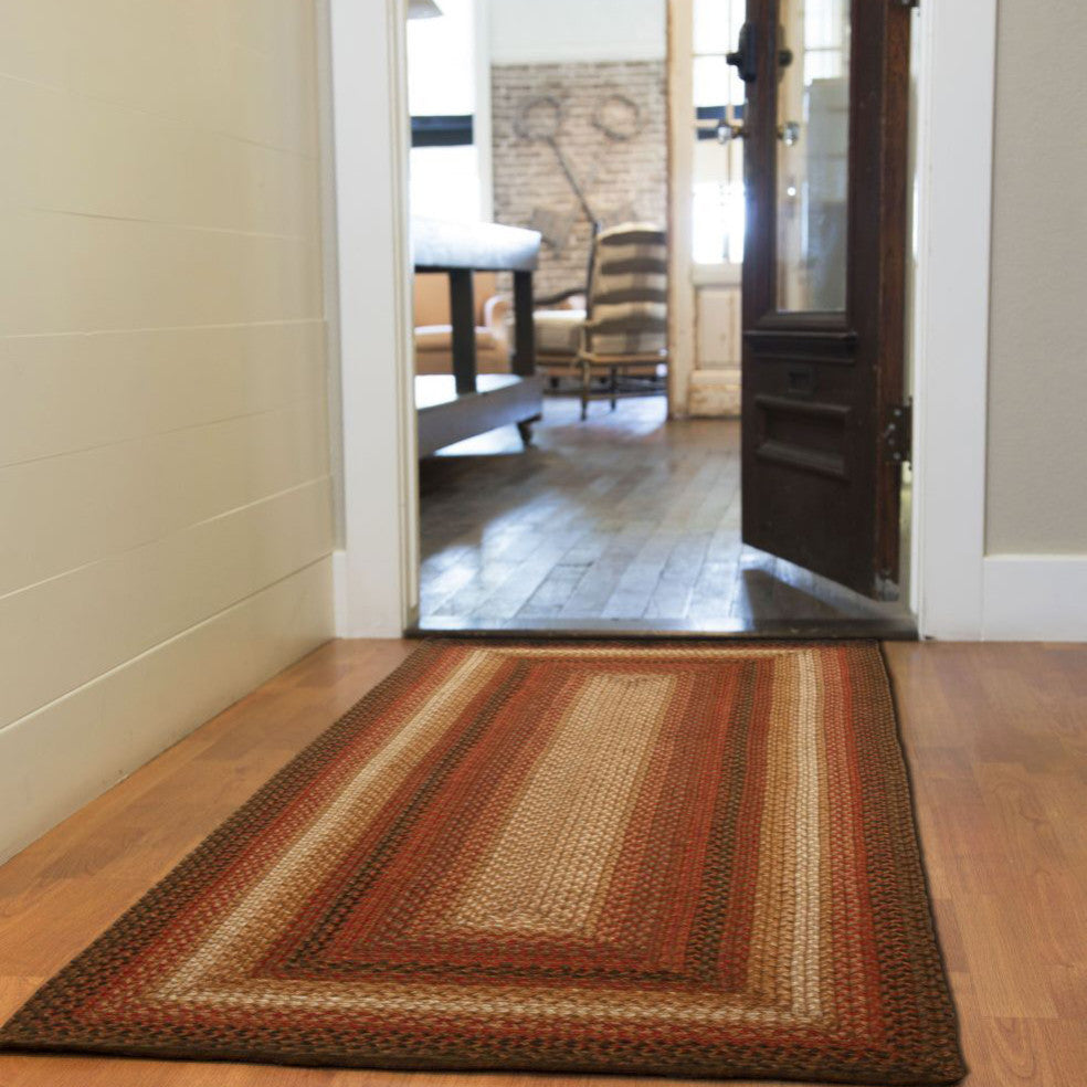 Homespice Decor Russet Jute Braided Rug 6' x 9' (Rectangle)