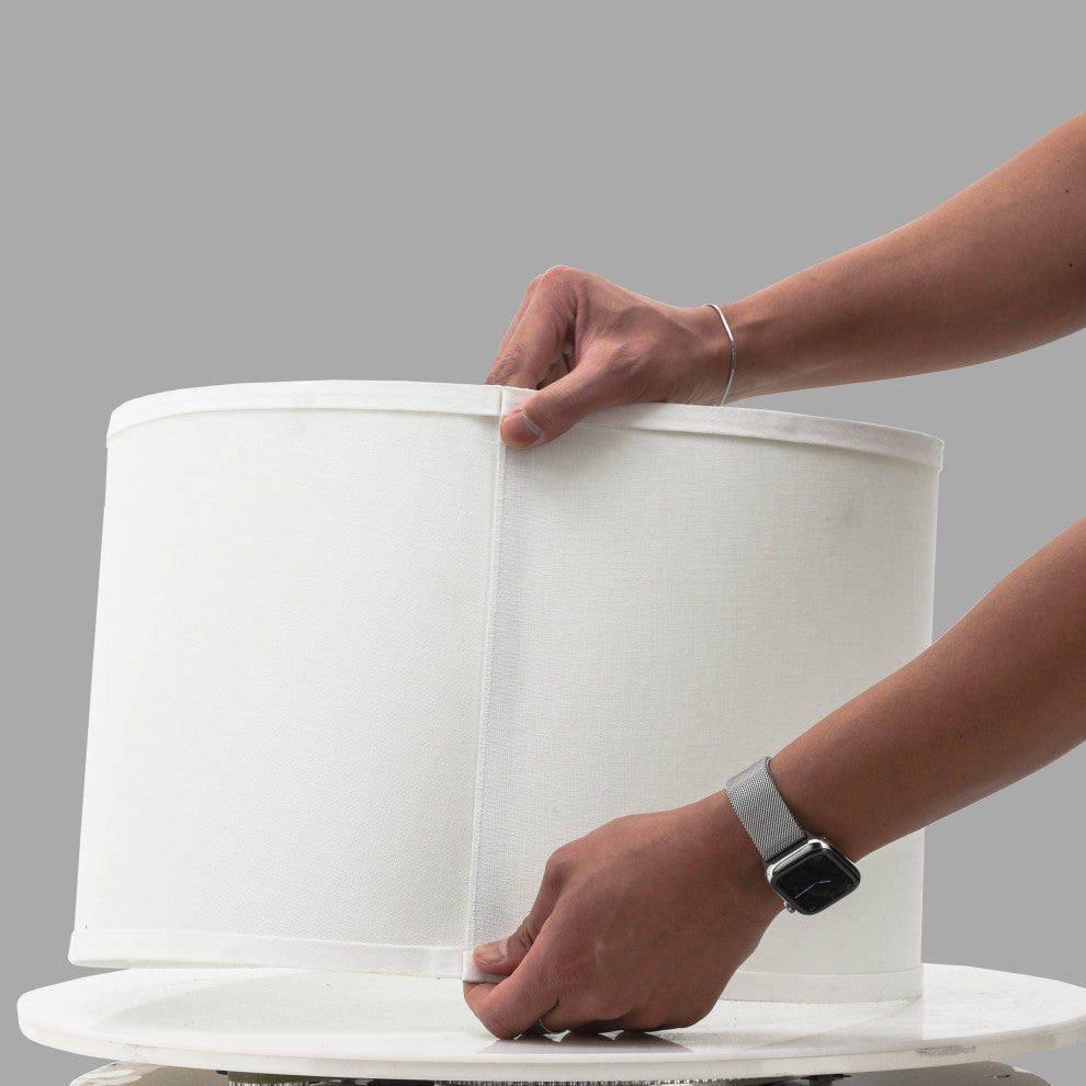 Polylinen, 15X16X11" Lamp Shade, White Kd
