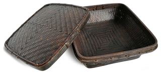Consigned Akha Thai Square Basket