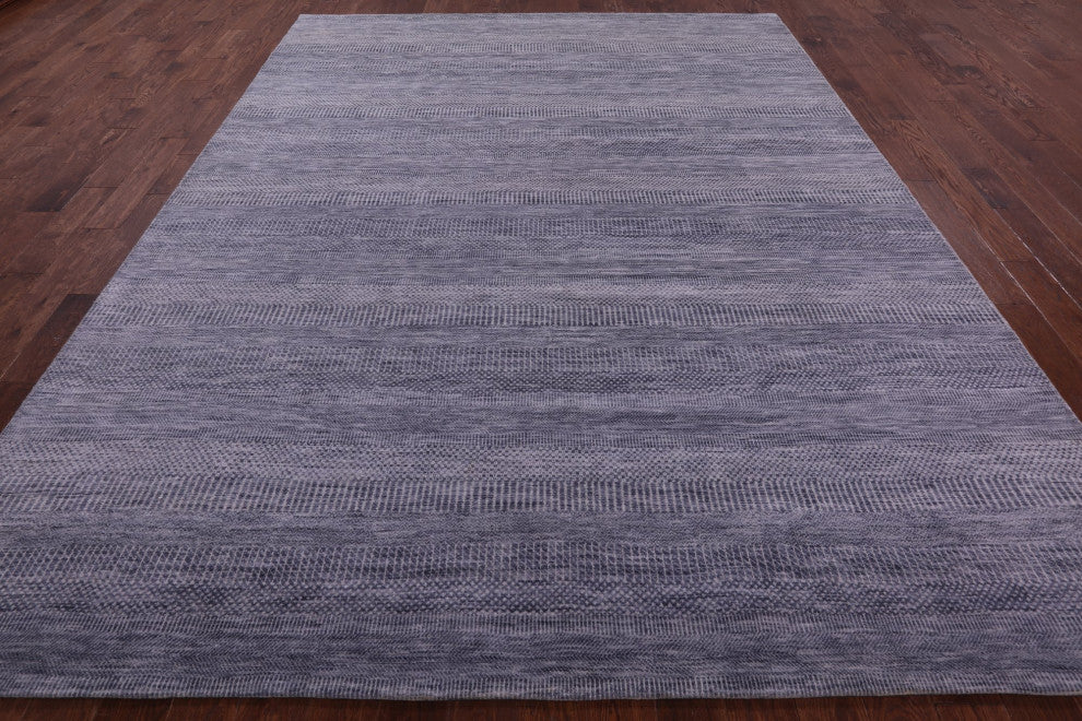 8' 10" X 11' 8" Savannah Grass Handmade Wool and Silk Rug Q12006