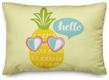 Hello Pineapple 14x20 Spun Poly Pillow
