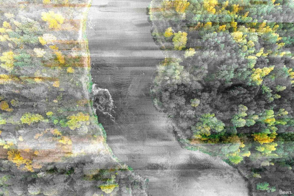 "River Run" Painting Print on Wrapped Canvas, 30"x20"