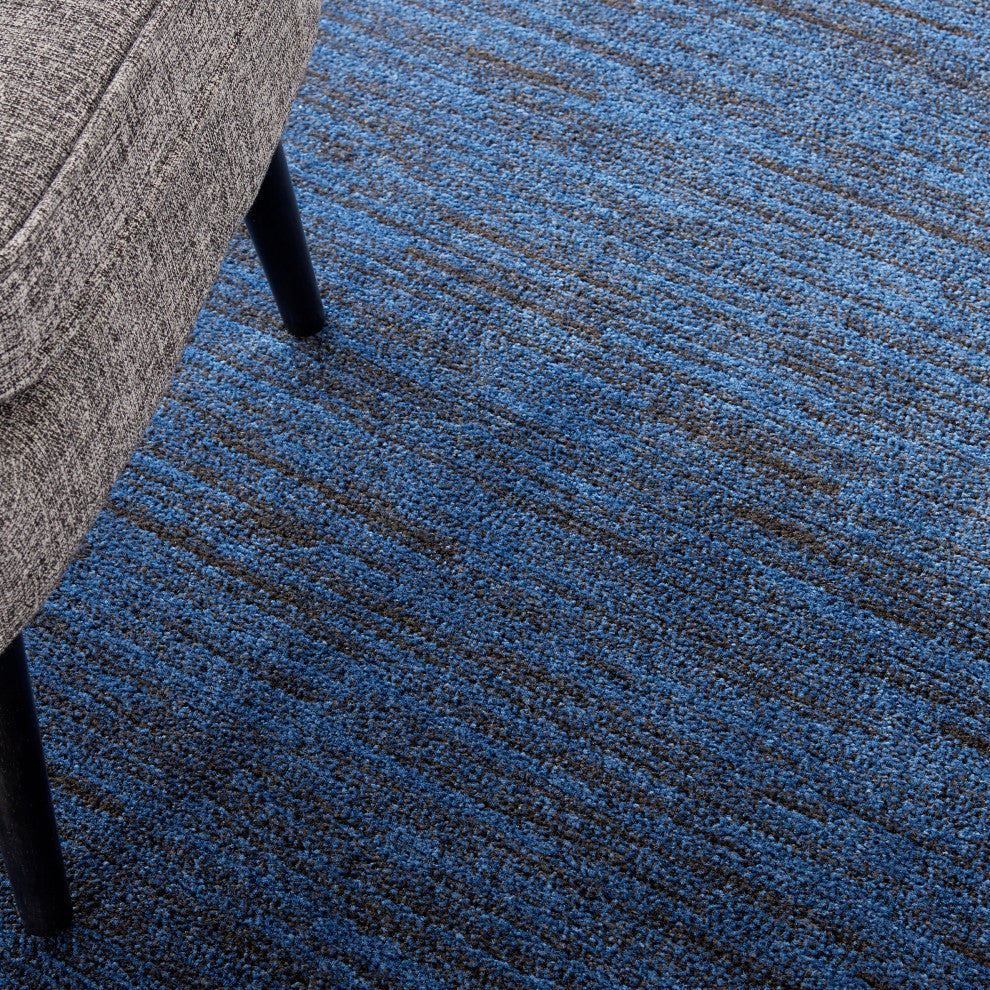 Nourison Essentials 6' x Round Midnight Blue Outdoor Area Rug