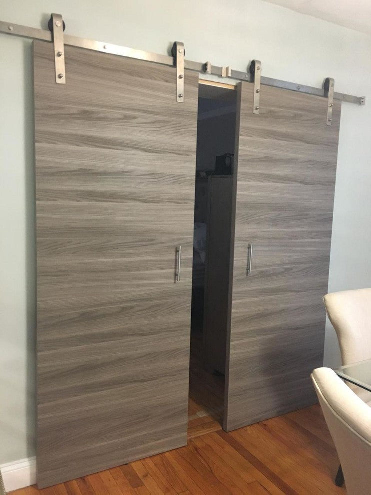 Panel Eco-Veneer Modern Door Slab 24 x 80 | Planum 0010 Ginger Ash