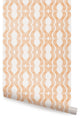 Wave Peel and Stick Vinyl Wallpaper, Orange, 24"x108"
