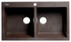 ALFI brand AB3420DI-C 34" Drop-In Double Bowl Granite Kitchen Sink