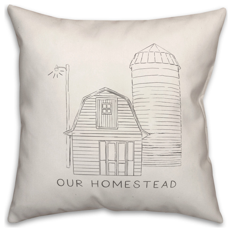 Our Homestead 18"x18" Spun Poly Pillow
