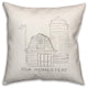 Our Homestead 18"x18" Spun Poly Pillow