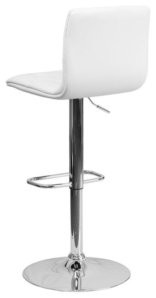White Contemporary Barstool CH-112080-WH-GG