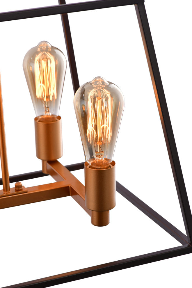 Lazzur Aisne 4 Light 15" Matte Oil Rubbed Bronze Pendant
