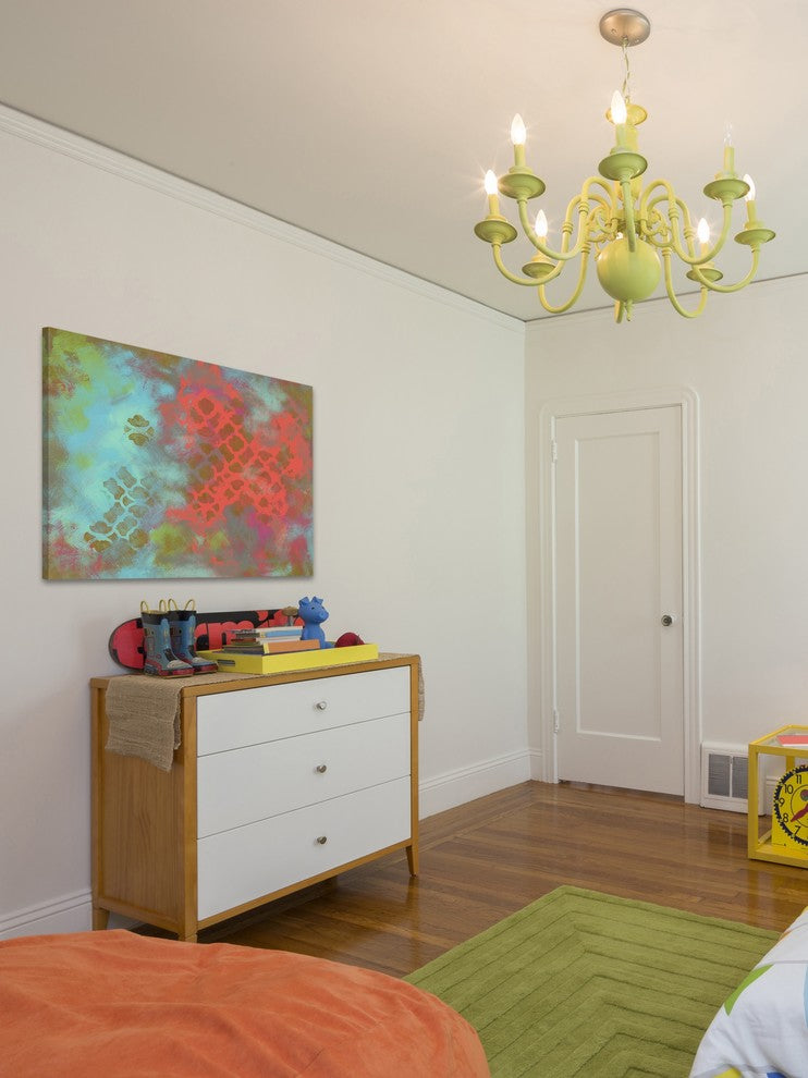 Marmont Hill, "Goldmod" by Reesa Qualia Painting Print on Wrapped Canvas, 24x16