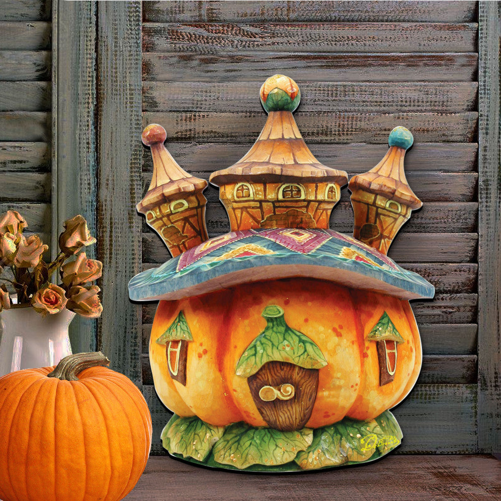 Halloween Pumpkin Dome Door Hanger