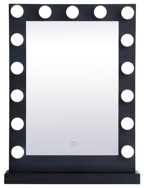Elegant MRE32432BK Brenda 24"By 32"Plug, Led 5000K Mirror, Black