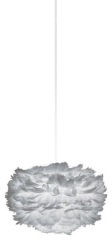 Eos Mini Plug-In Pendant, White/Gray