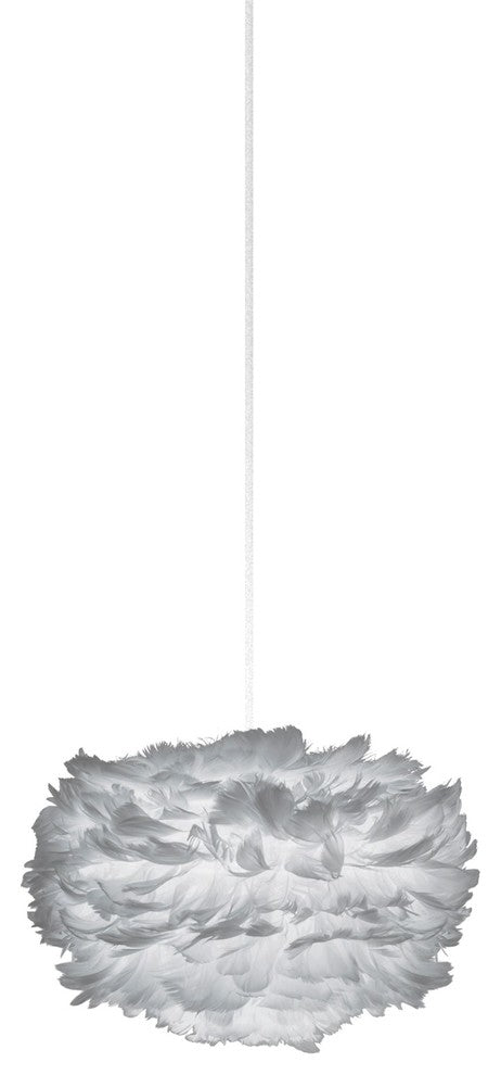 Eos Mini Plug-In Pendant, White/Gray