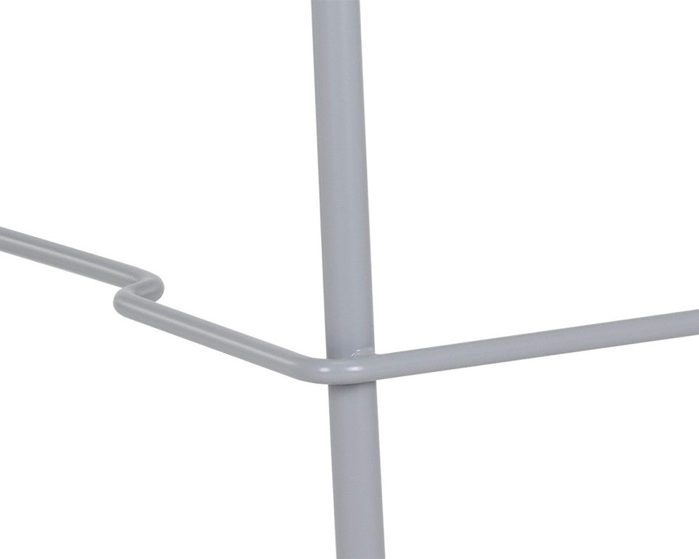Cypress Outdoor Counter Stool, Silver, Set of 2