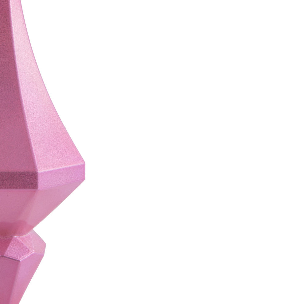Vickerman Mc191079D 8" Pink Candy Finish Diamond Finial Ornament, Pack of 2