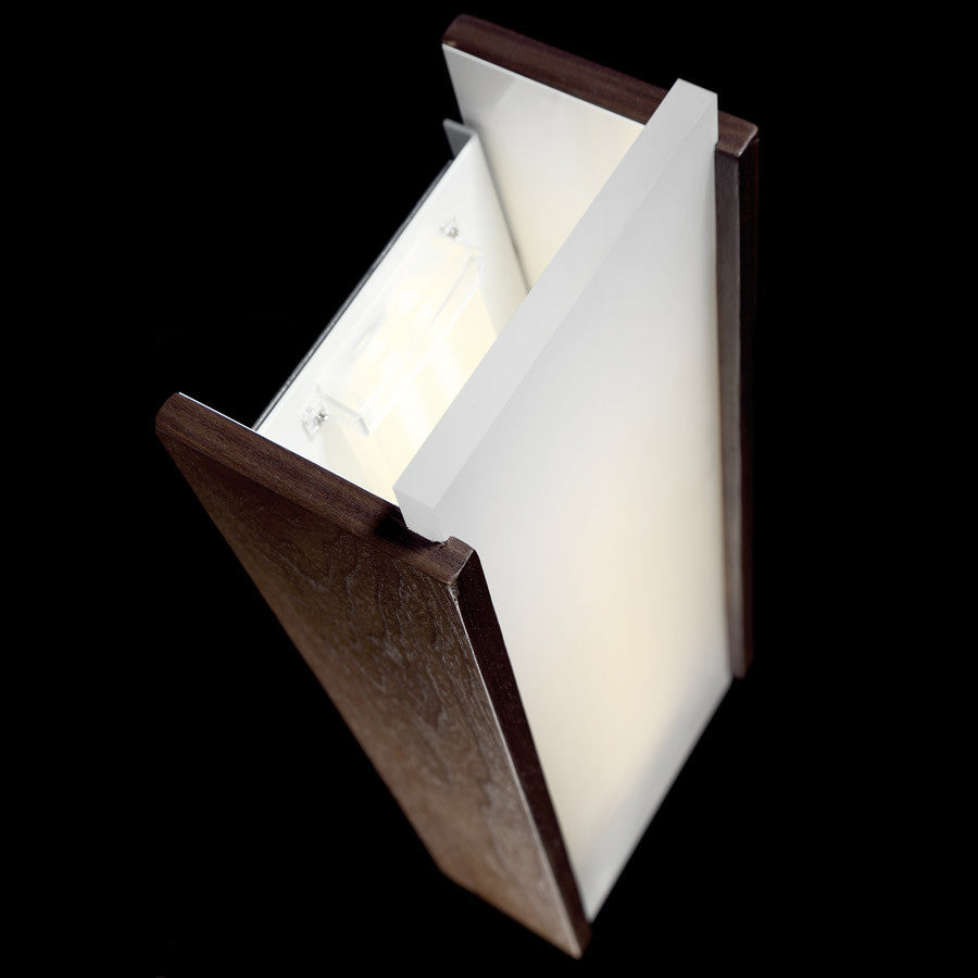Elysia LED Wall Sconce 3000K, Dark Walnut