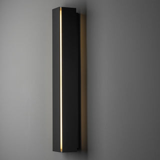 Gallery LED Sconce Black Ivory Art Glass
