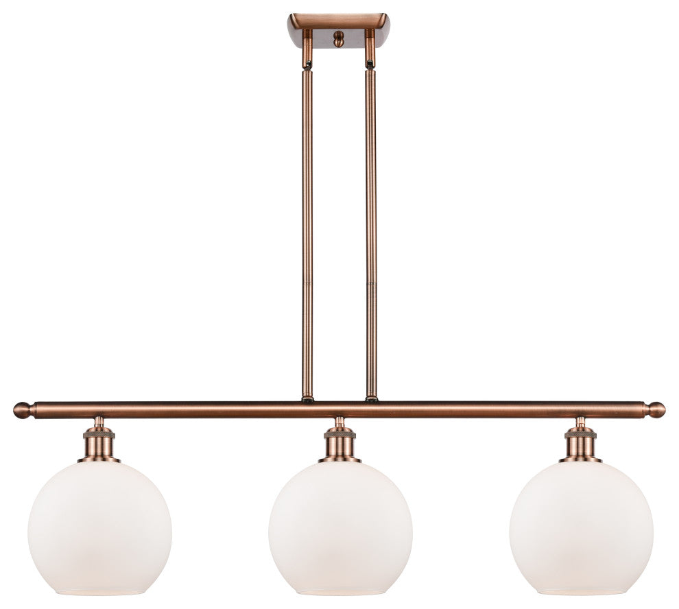 Innovations Lighting 516-3I-AC-G121-8 Athens 3 Light 36" Island Light