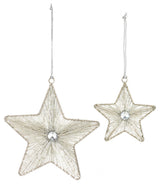 Beaded Star Ornament, 12-Piece Set