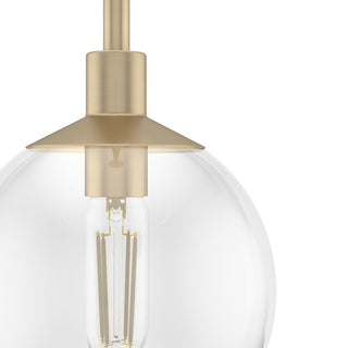 Xidane Alturas Gold, Clear Glass 1-Light Mini Pendant