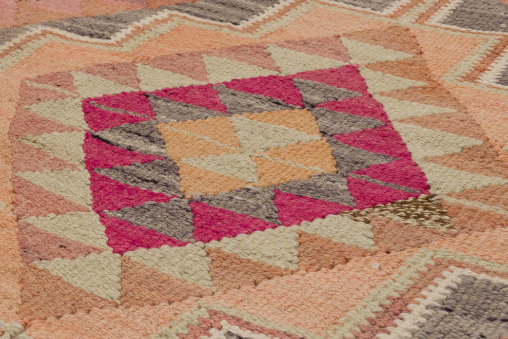 Vintage Turkish Kilim Runner 3' 1" x 11' 10", 37 in. x 142 in.