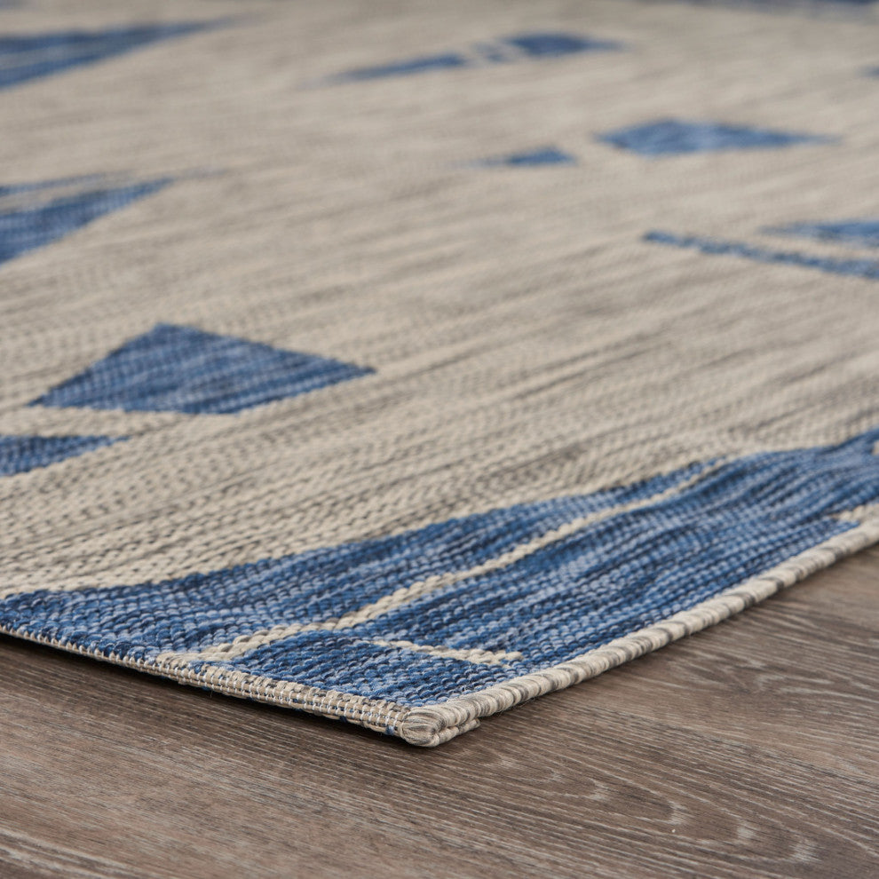 8' X 10' Gray Indoor Outdoor Area Rug