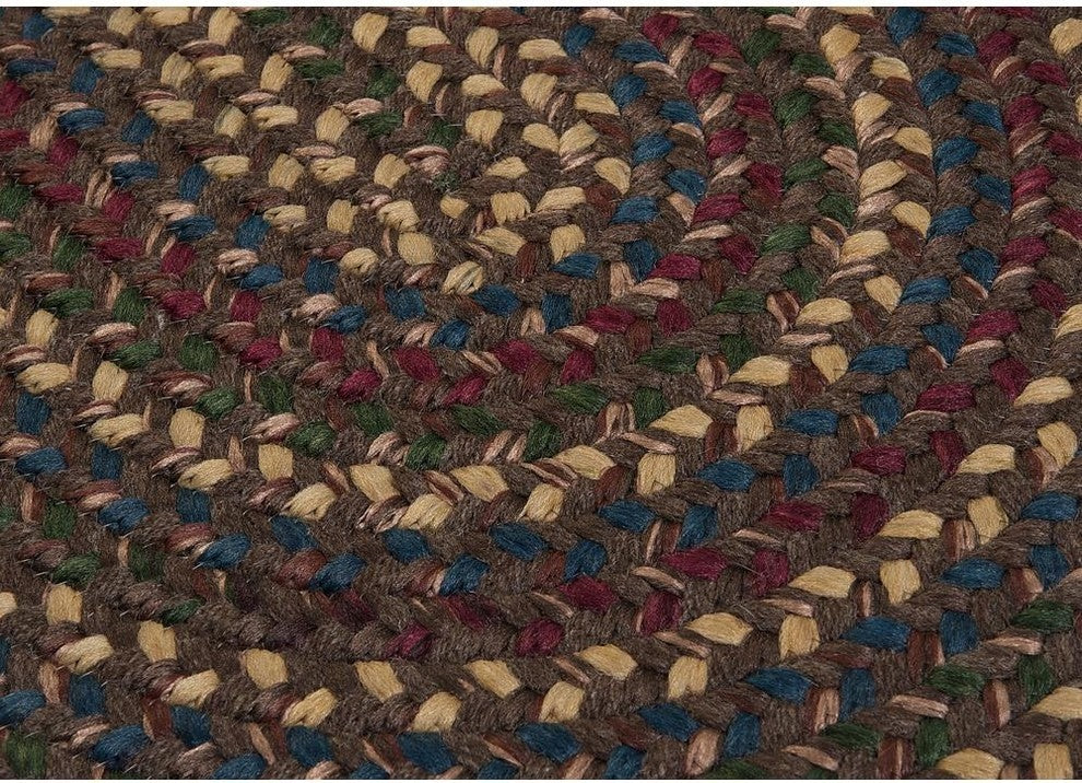 Colonial Mills Midnight MN37 Java Traditional Area Rug, Round 8'x8'