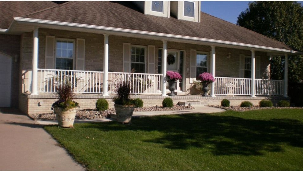 Contractor Deck Railing Fixed Level Post Connection Kits, White