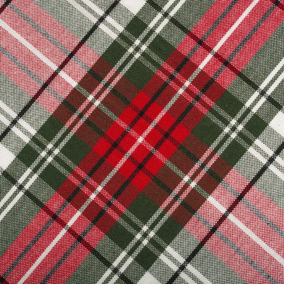 DII Christmas Plaid Tablecloth 52"x52"