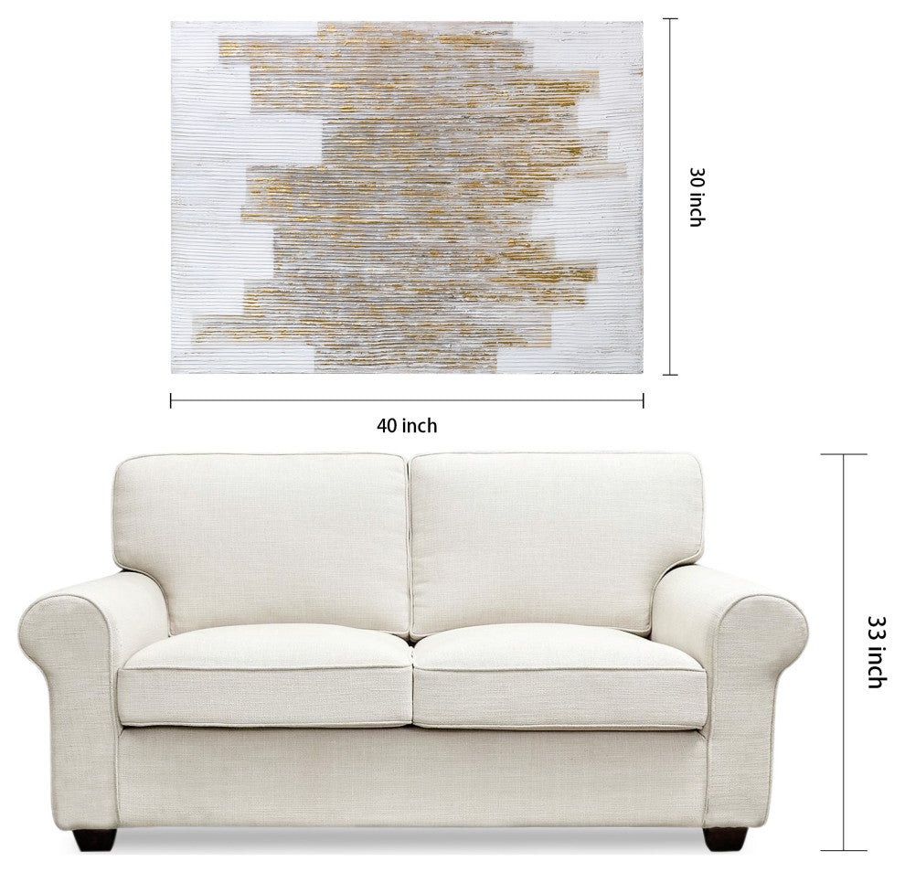 The City Textured Metallic Hand Painted Wall Art by Martin Edwards