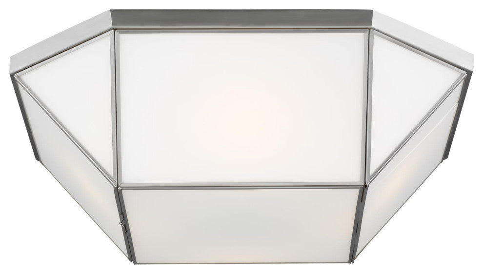 Morrison Four Light Ceiling Flush Mount, Brushed Nickel