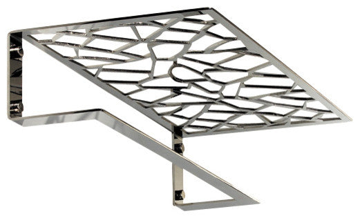 Trencadis Wall Mounting Rack With Towel Bar, Polished Chrome