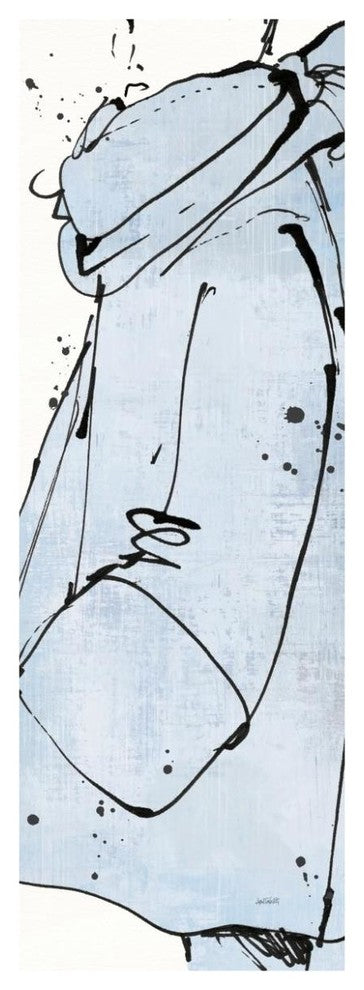 "Fashion Strokes VI Pastel" Digital Paper Print by Anne Tavoletti, 26"x74"