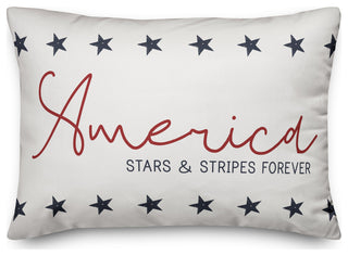 America Stars And Stripes Forever 14x20 Throw Pillow