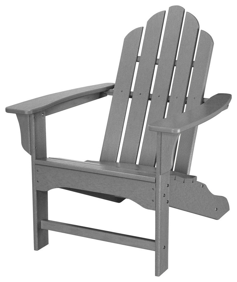 All-Weather Contoured Adirondack Chair, Grey