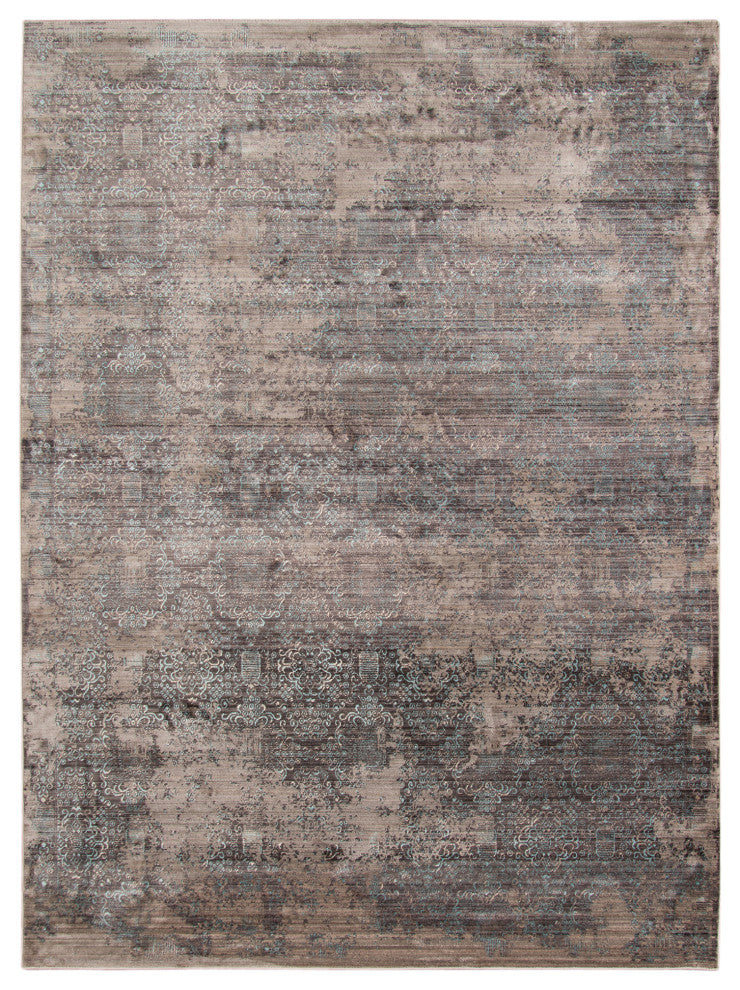 Cambridge Area Rug, Graphite Gray, 7'10" x 10'10", Geometric