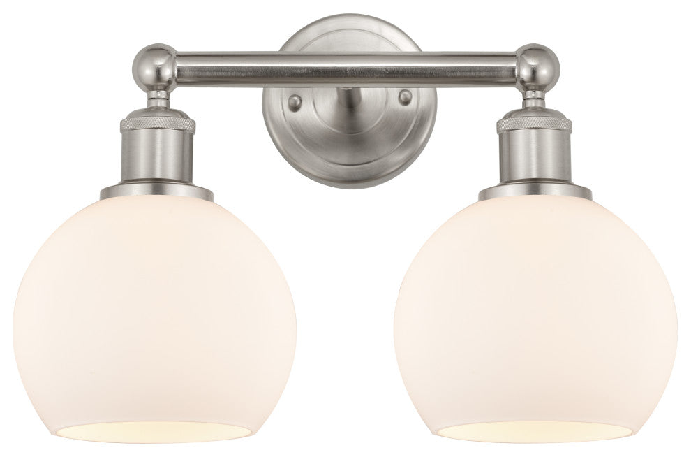 Innovations 616-2W-SN-G121-6 2 Light Bath Vanity Light, Brushed Satin Nickel