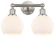 Innovations 616-2W-SN-G121-6 2 Light Bath Vanity Light, Brushed Satin Nickel