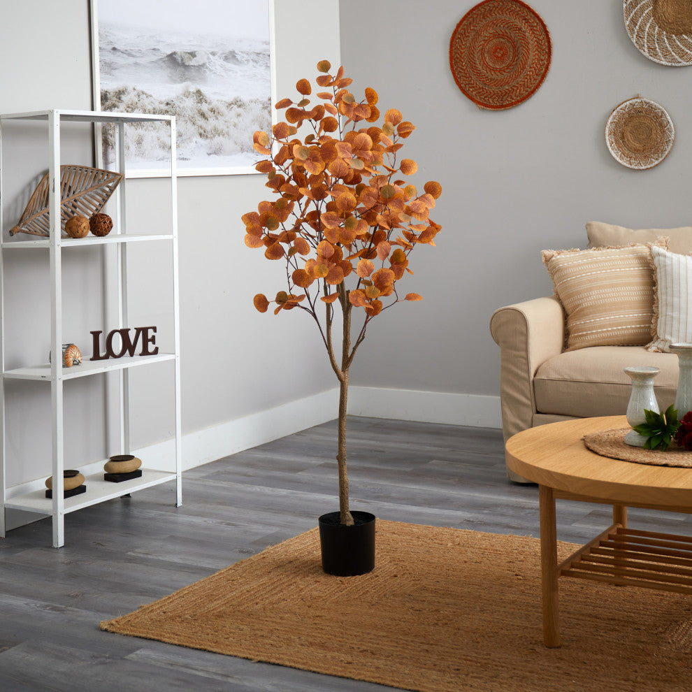 5' Autumn Eucalyptus Artificial Tree
