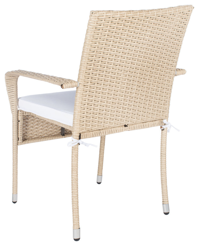 Safavieh Outdoor Laina Bistro Set, Beige / White
