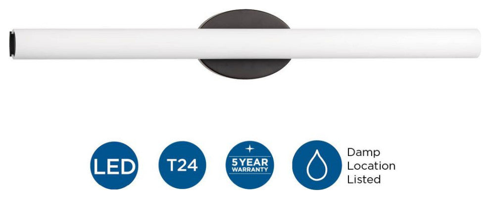 Parallel LED 32" Linear Bath/Vanity Light, Architectural Bronze