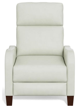 Sunset Trading Dana Pushback Leather Recliner, Pearl White