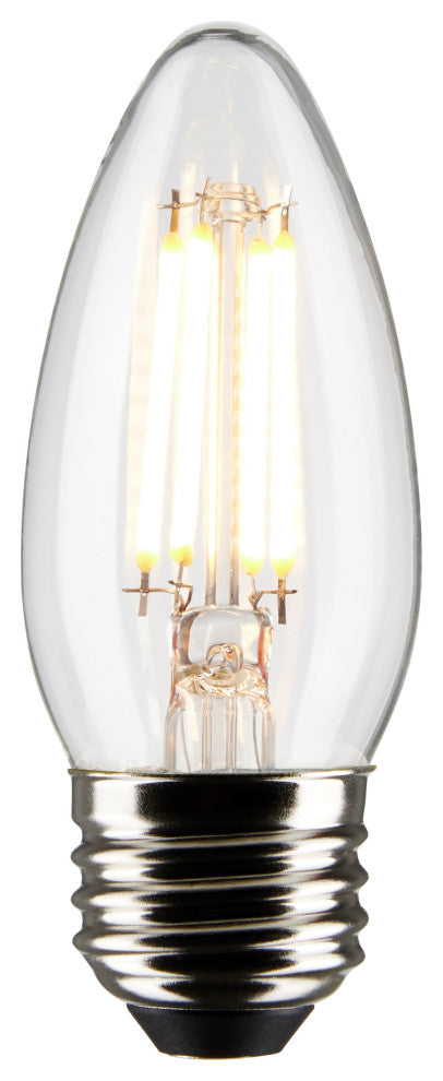 4W B11 LED, Clear, Medium Base, 2700K, 350 Lumens, 120V, 2-Pack