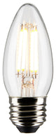 4W B11 LED, Clear, Medium Base, 2700K, 350 Lumens, 120V, 2-Pack
