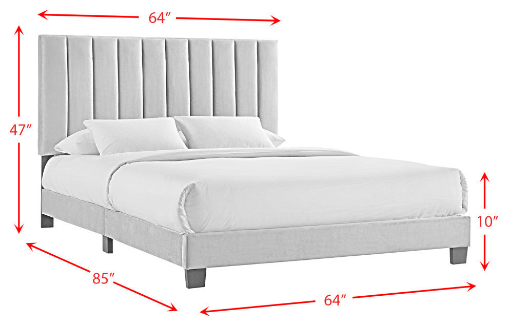 Coyote Queen Bed WithCarroll Emerald WithTwo End Table, 3A Packing