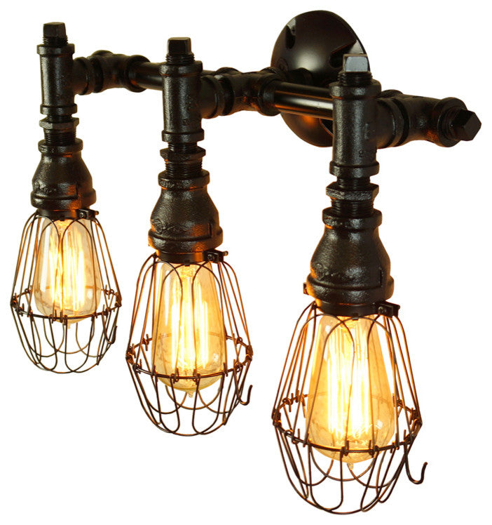 Event 3-Bulb Vanity Light In Matte Black